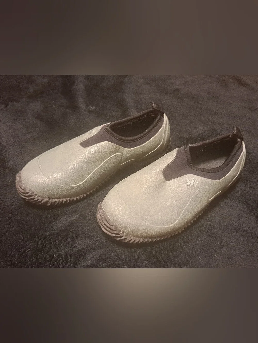 Sloggers Slip-On Water-Resistant Womens Mud Shoe in Sage Green Sz 8